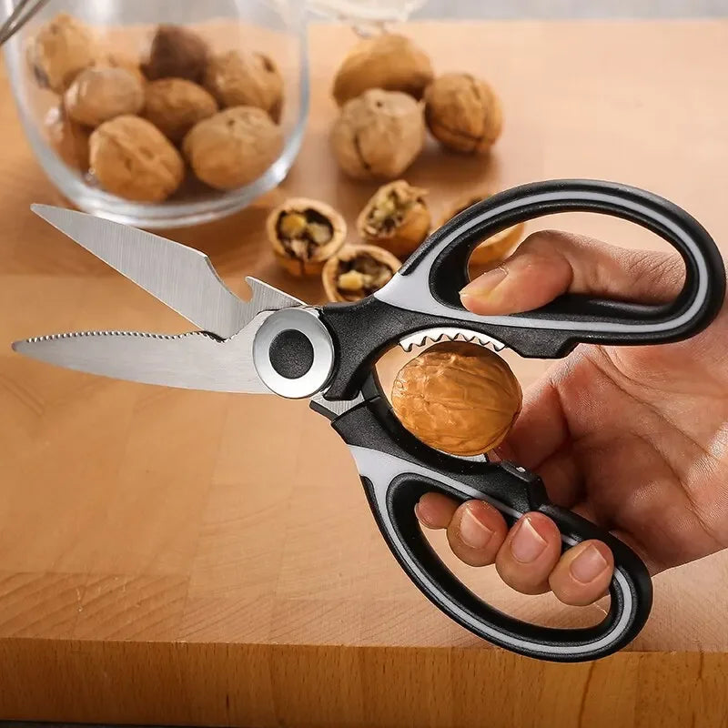 ‌Premium Stainless Steel Kitchen Scissors for Cutting Produce - Dishwasher Safe
