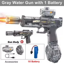 Electric Water Blaster Gun with Led Lights - Summer Outdoor Toy