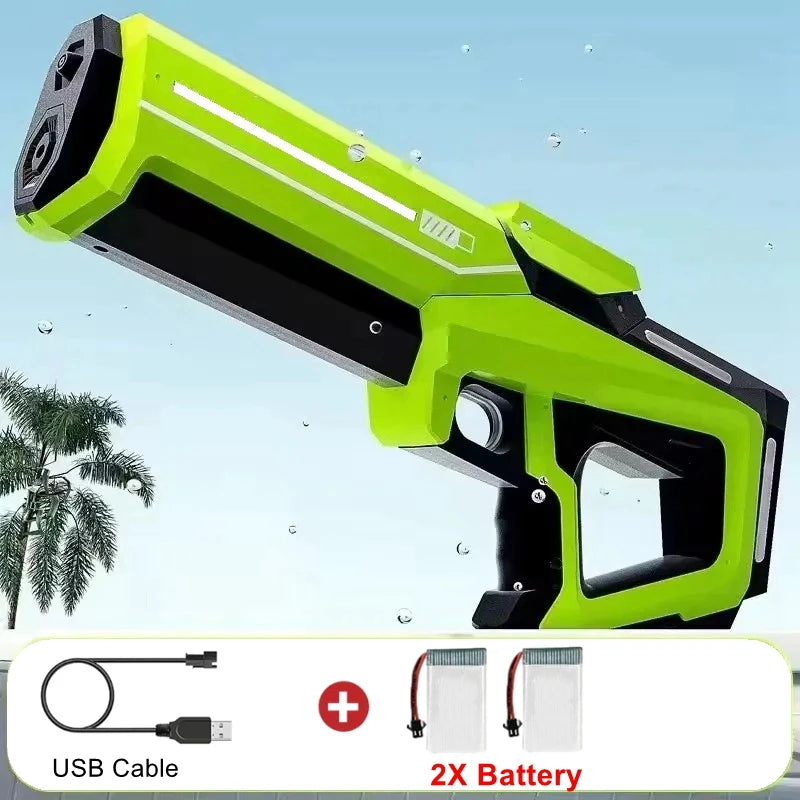 Electric Water Blaster Gun with Led Lights - Summer Outdoor Toy