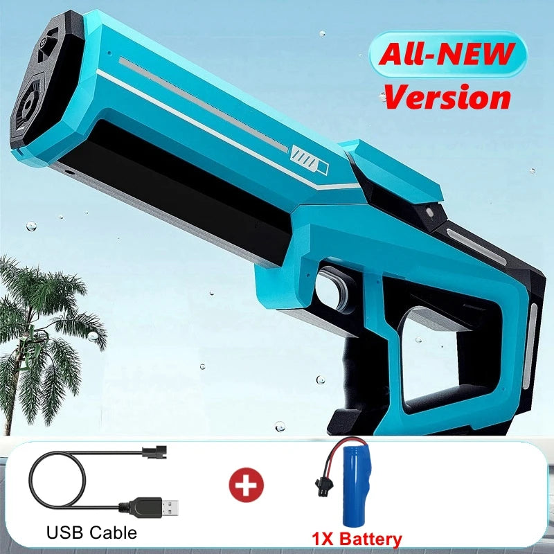 Electric Water Blaster Gun with Led Lights - Summer Outdoor Toy
