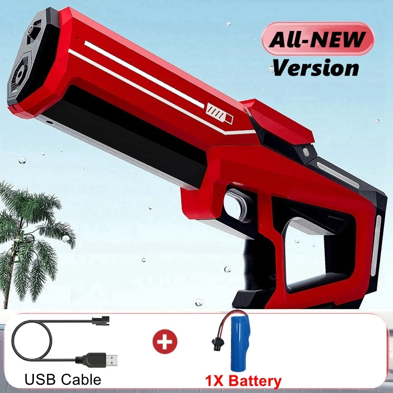 Electric Water Blaster Gun with Led Lights - Summer Outdoor Toy