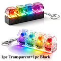 4-Button Fingertip Keyboard Keychain RGB Fidget Toy for Stress Relief