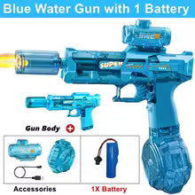 Electric Water Blaster Gun with Led Lights - Summer Outdoor Toy