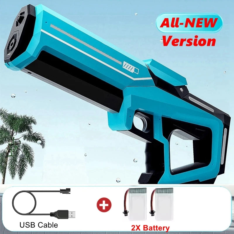 Electric Water Blaster Gun with Led Lights - Summer Outdoor Toy