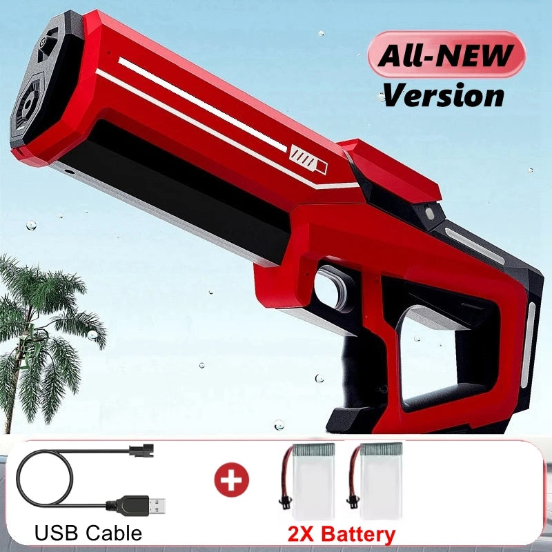 Electric Water Blaster Gun with Led Lights - Summer Outdoor Toy