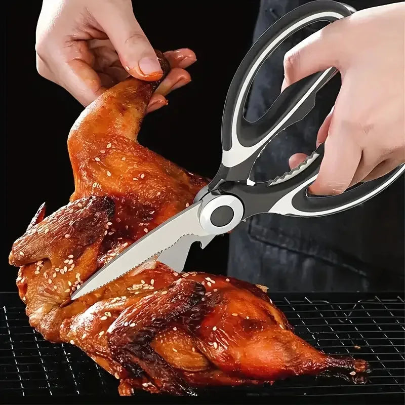 ‌Premium Stainless Steel Kitchen Scissors for Cutting Produce - Dishwasher Safe