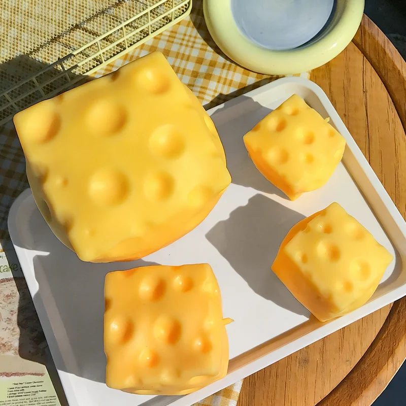 Squishy Square Cheese Stress Relief Toy