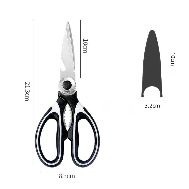 ‌Premium Stainless Steel Kitchen Scissors for Cutting Produce - Dishwasher Safe