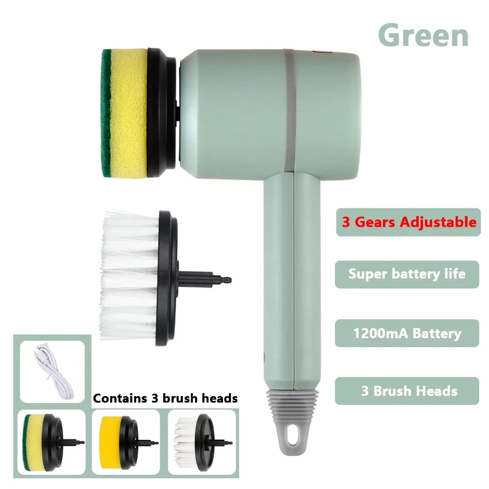 3 in 1 Electric Cleaning Brush Kitchen Dishwashing